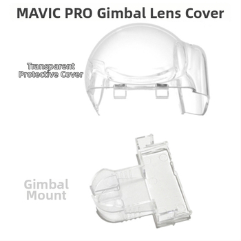 Compatibil cu DJI Mavic Pro: suport pentru cameră și stabilizator, capac de obiectiv, protecție și încuietoare cu clips • 27 g • lansat în 2019 • în stoc