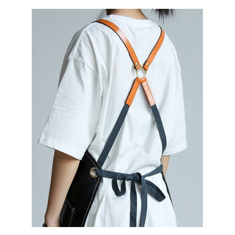 Канвасова безръкавна престилка – антизамърсяващо работно облекло, корейски стил