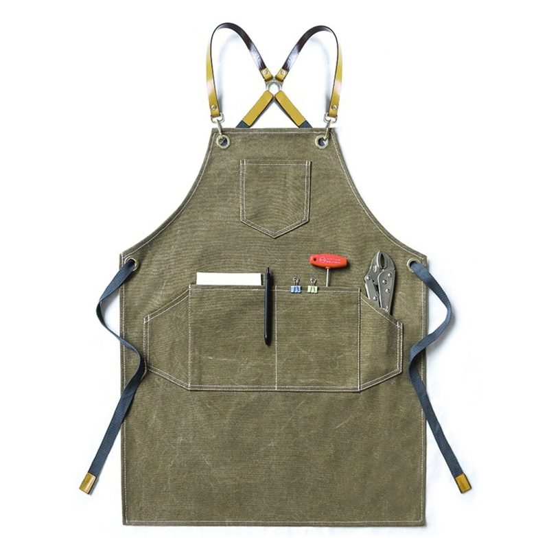 Канвасова безръкавна престилка – антизамърсяващо работно облекло, корейски стил