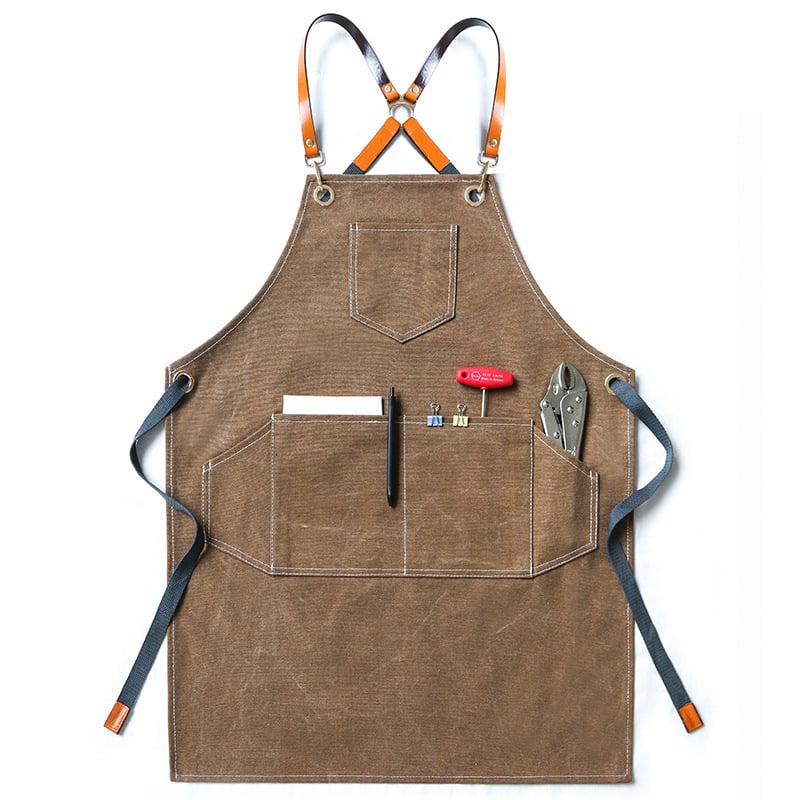 Канвасова безръкавна престилка – антизамърсяващо работно облекло, корейски стил