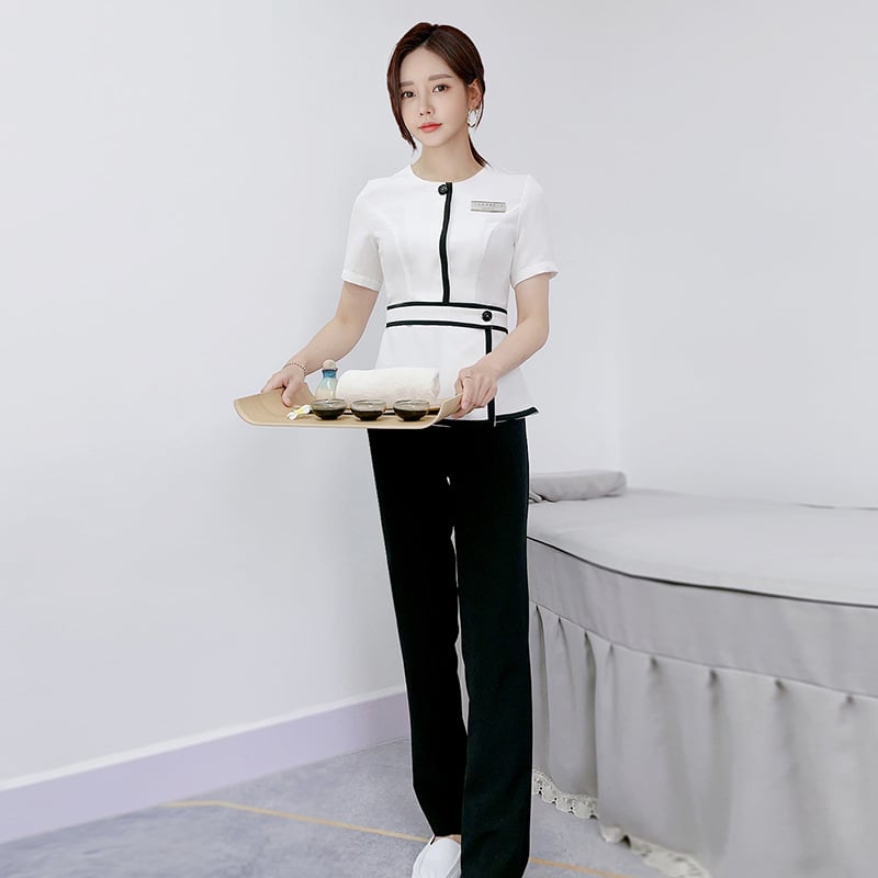 Súprava pre kozmetičku – vlhkosť odvádzajúci polyester, 95% polyester, žena, leto 2021