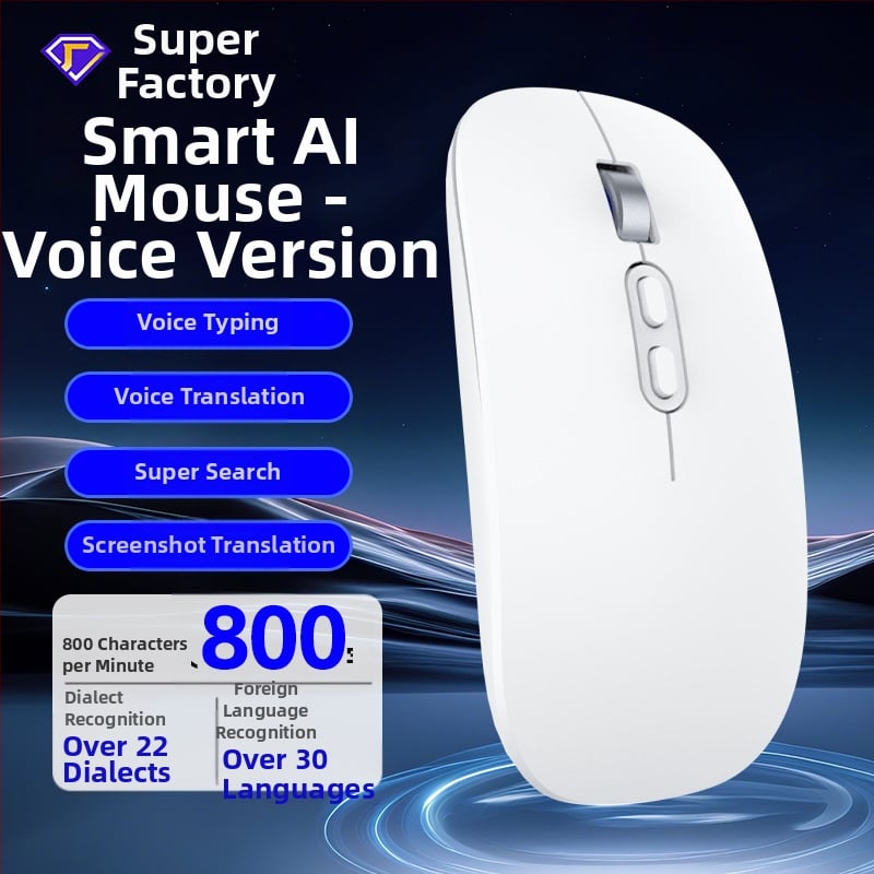 Bežični tiši miš F1 s 5 tipkama, DPI 800-4000, dvostruki modul 2.4G/Bluetooth, Plug-and-Play, ergonomski