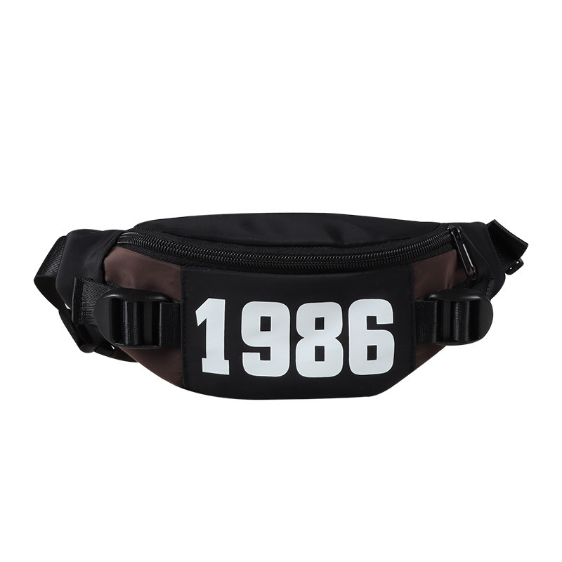 Geantă de piept pentru copii cu litere și blocuri colorate, stil modern sport, material Oxford, căptușeală poliester-cotton, unisex pentru ciclul primar