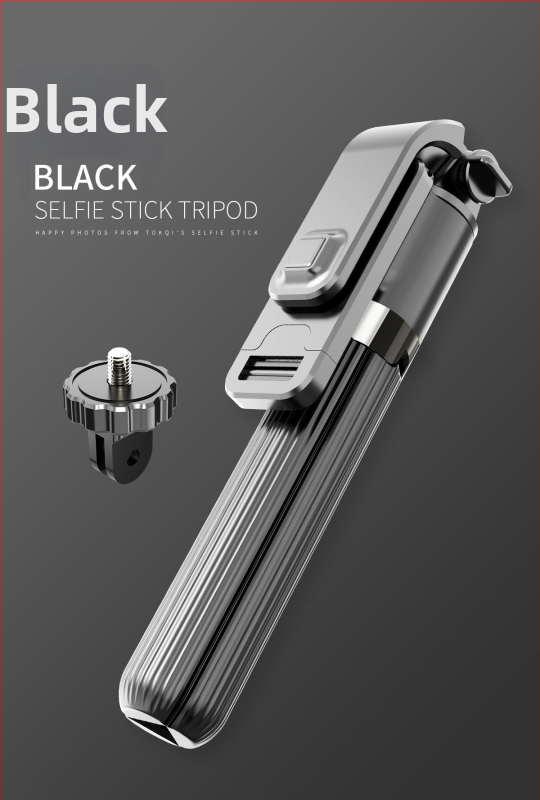 Monocanálny stabilizátor pre smartphone – proti traseniu, Bluetooth pre živé vysielanie, selfie tyč, model L08, materiál: plastové telo + hliníková zliatina trubka