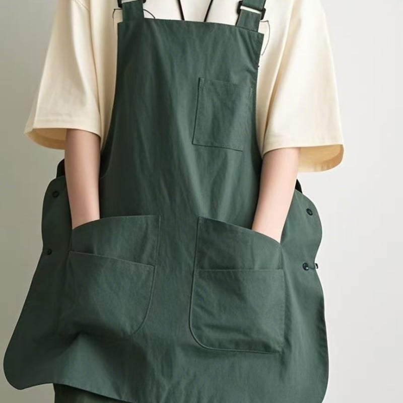 Taslan водоустойчива безръкавна престилка, японски стил, за кухня, печене, кетъринг, къмпинг и фризьорство