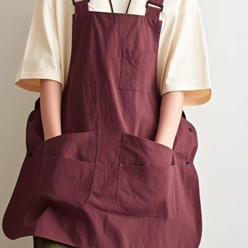 Taslan водоустойчива безръкавна престилка, японски стил, за кухня, печене, кетъринг, къмпинг и фризьорство