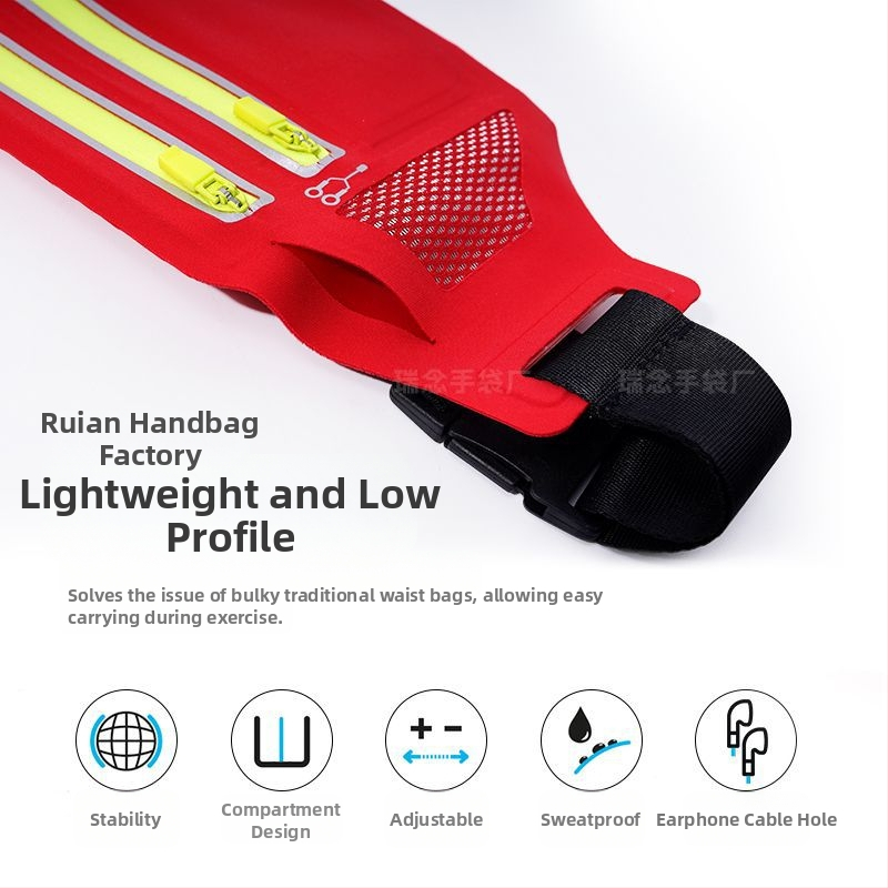 Torba za telefon oko struka za trčanje, za muškarce i žene, PU materijal, mekan, stil rekreacijskog putovanja, zima 2025, svakodnevna upotreba