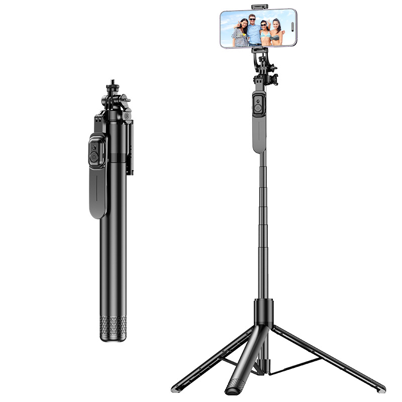 Selfie štapić s stativom, produživač, daljinski upravljač, Bluetooth, ABS + aluminijska legura