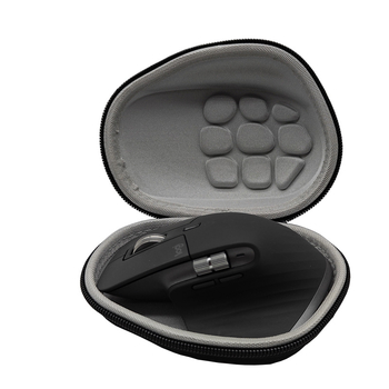 Úložná taška na bezdrôtovú hernú myš Logitech MX Master 3/3S, MX2S a G502X — materiály: nylon, EVA, pena s vysokou hustotou, textília; spracovanie: šitie a termoformovanie; nosnosť: 5 kg