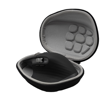 Úložná taška na bezdrôtovú hernú myš Logitech MX Master 3/3S, MX2S a G502X — materiály: nylon, EVA, pena s vysokou hustotou, textília; spracovanie: šitie a termoformovanie; nosnosť: 5 kg