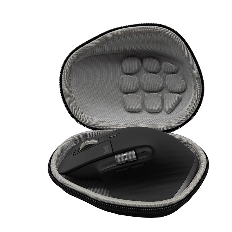 Úložná taška na bezdrôtovú hernú myš Logitech MX Master 3/3S, MX2S a G502X — materiály: nylon, EVA, pena s vysokou hustotou, textília; spracovanie: šitie a termoformovanie; nosnosť: 5 kg