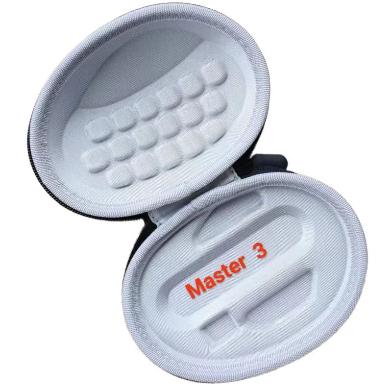 Úložná taška na bezdrôtovú hernú myš Logitech MX Master 3/3S, MX2S a G502X — materiály: nylon, EVA, pena s vysokou hustotou, textília; spracovanie: šitie a termoformovanie; nosnosť: 5 kg