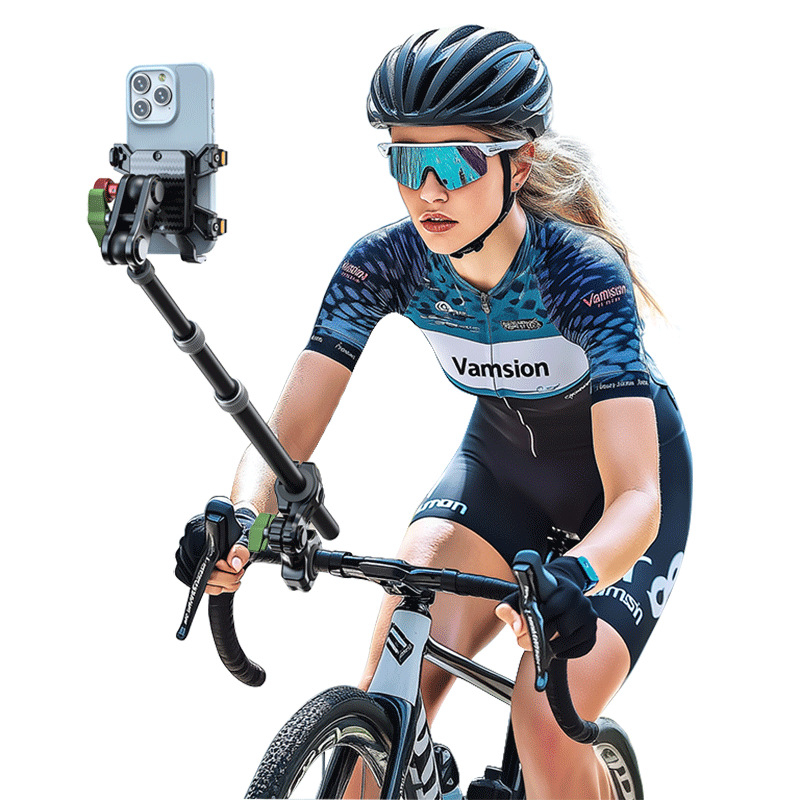 Lampart R95 Držák telefónu pre tretieho človeka Selfie Tyč pre GoPro Insta360 – hliníková zliatina; kompatibilné s motocyklom, bicyklom, horským bicyklom, elektrickým bicyklom – 3 záruky