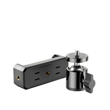 Βάση κινητού για ζωντανή μετάδοση με περιστρεφόμενο γιμπάλ, καθολικό κλιπ, διπλής χρήσης βάση-προσαρμογέα, στηρίγμα τηλεφώνου