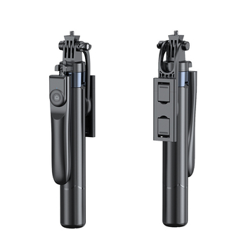 Stabilizator gimbal de mână pentru telefoane mobile cu Bluetooth, telecomandă, lumină de filmare și trepied — ABS + oțel inoxidabil, model Z145