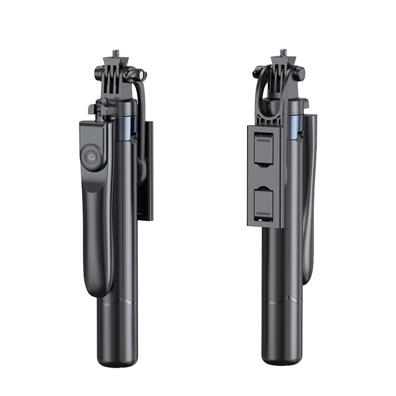 Stabilizator gimbal de mână pentru telefoane mobile cu Bluetooth, telecomandă, lumină de filmare și trepied — ABS + oțel inoxidabil, model Z145