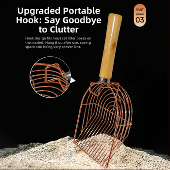 Tongbo μεταλλικό φτυάρι για γάτες και σκύλους