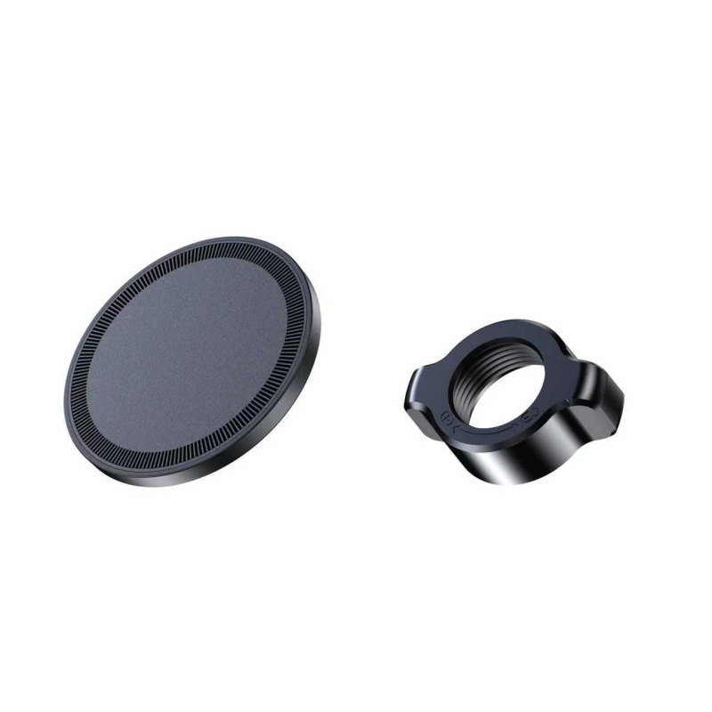 Magnetický držiak do auta s vákuovou základňou, 15W bezdrôtové nabíjanie, zinková zliatina, LED svetlo, proti otrasom