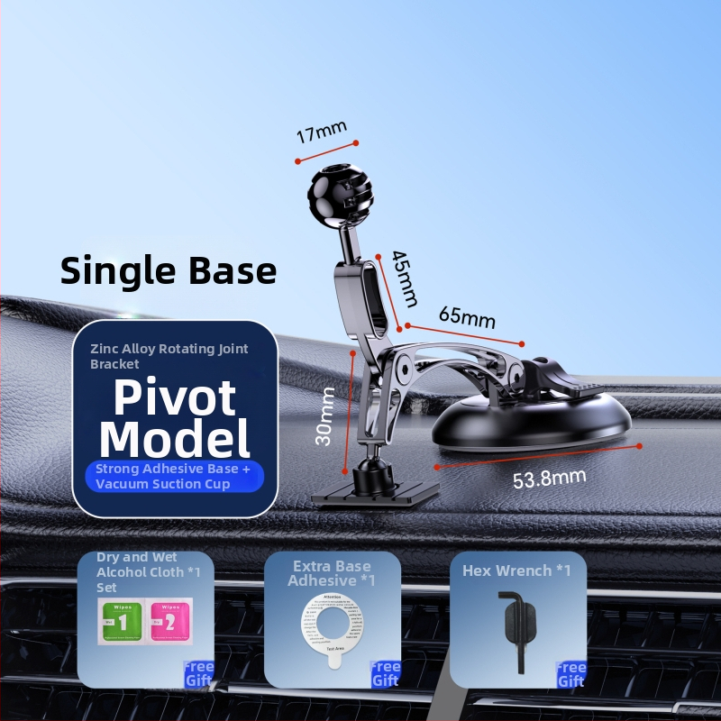 Magnetický držiak do auta s vákuovou základňou, 15W bezdrôtové nabíjanie, zinková zliatina, LED svetlo, proti otrasom