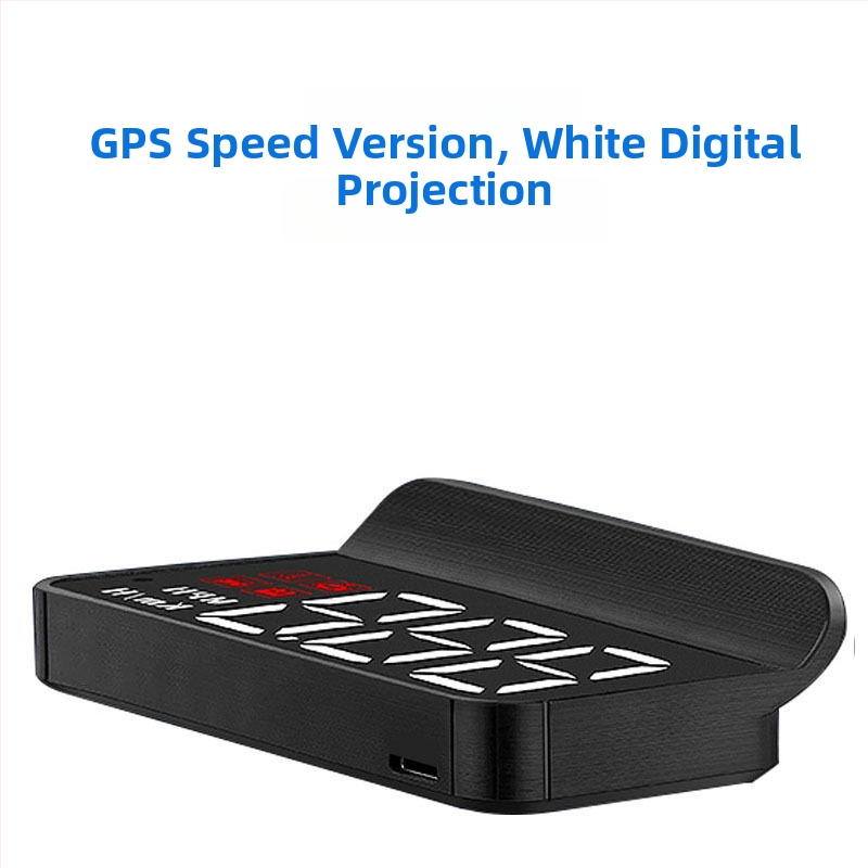 Automašīnas HUD displejs ar OBD, 360° hologrāfisks attēls, GPS, ātruma mērītājs un daudzfunkcionālais mērinstruments — manuālā vadība, barošanās ar bateriju