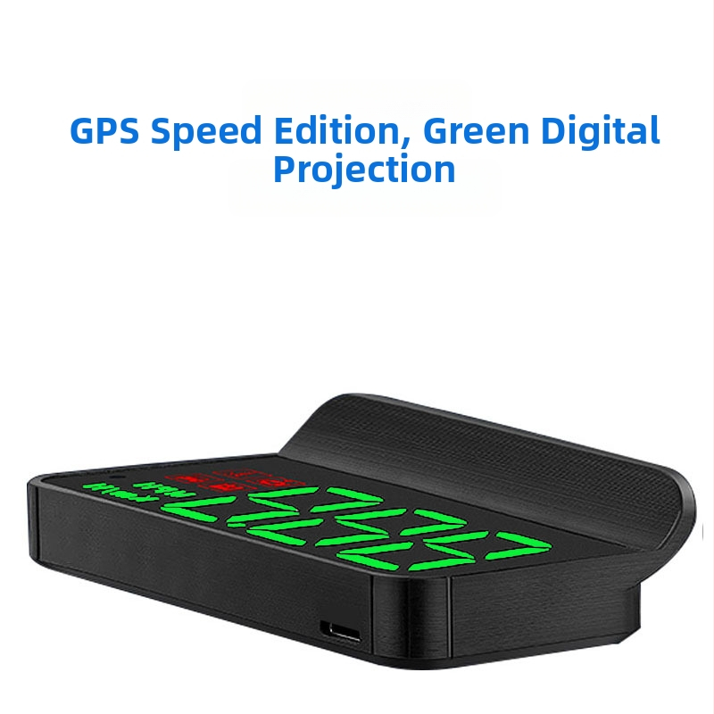 Automašīnas HUD displejs ar OBD, 360° hologrāfisks attēls, GPS, ātruma mērītājs un daudzfunkcionālais mērinstruments — manuālā vadība, barošanās ar bateriju