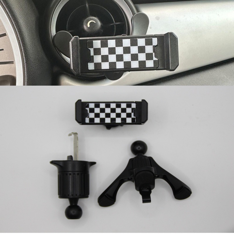 Forgó autótelefon-tartó – műanyag felépítés, elektromos szorítás, egyszerű stílus, testreszabhatóság támogatott