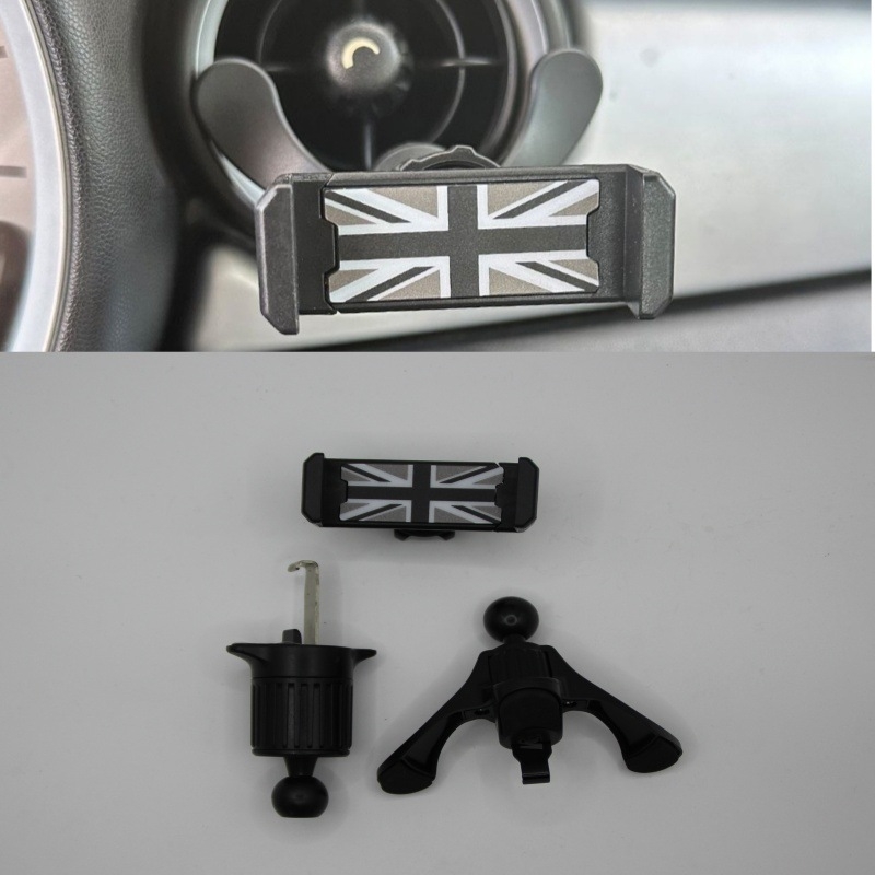 Forgó autótelefon-tartó – műanyag felépítés, elektromos szorítás, egyszerű stílus, testreszabhatóság támogatott