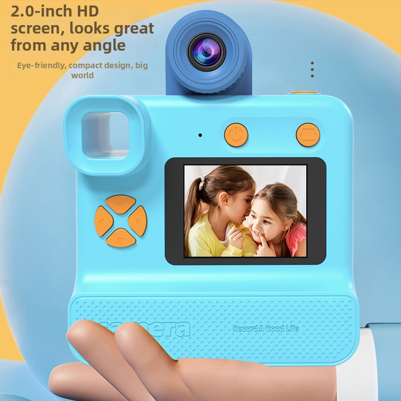 CP09 laste digitaalne kaamera, 12MP, 2,0-tolline LCD, TF-kaardi salvestus, ABS-korpus, aku tööiga 6–8 tundi