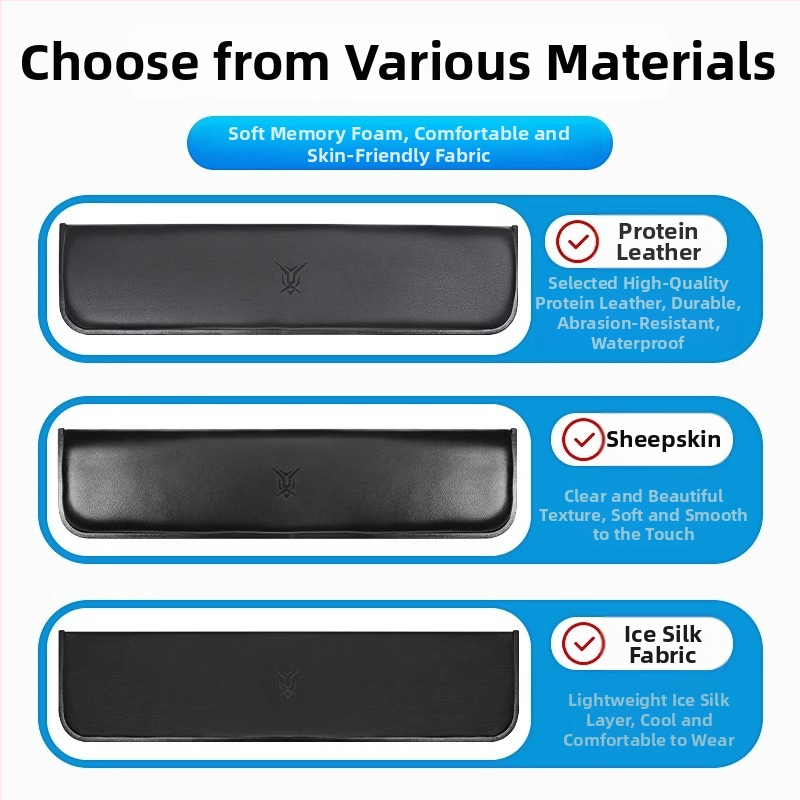 Rokas balsts mehāniskajai tastatorijai ar pretslīdējošu virsmu, saderīgs ar 87/98/99/104 taustiņiem, piemērots spēlēšanai un rakstīšanai, pielāgojams