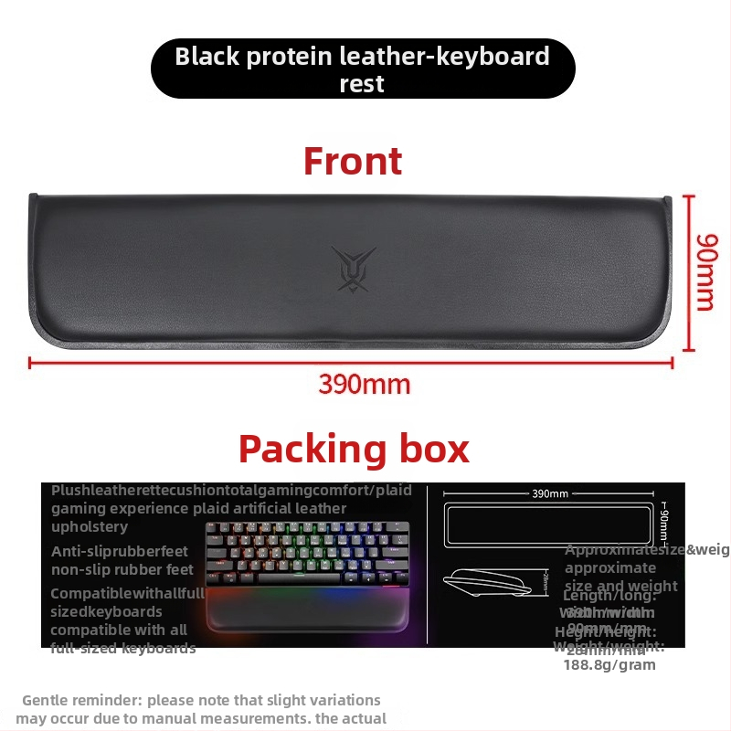 Rokas balsts mehāniskajai tastatorijai ar pretslīdējošu virsmu, saderīgs ar 87/98/99/104 taustiņiem, piemērots spēlēšanai un rakstīšanai, pielāgojams