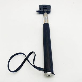 Selfie stick telescopic din oțel inoxidabil cu 7 secțiuni pentru GoPro și camere de acțiune; suportă până la 2 kg