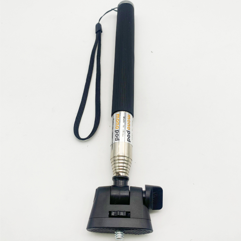 Selfie stick telescopic din oțel inoxidabil cu 7 secțiuni pentru GoPro și camere de acțiune; suportă până la 2 kg