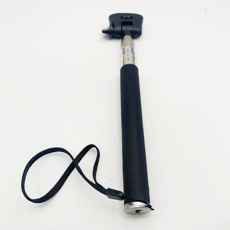 Selfie stick telescopic din oțel inoxidabil cu 7 secțiuni pentru GoPro și camere de acțiune; suportă până la 2 kg