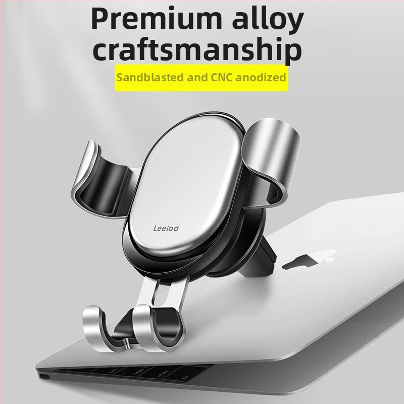 Držiak na telefón do auta Leeioo/leyi • kovový • pre výduch klimatizácie v aute