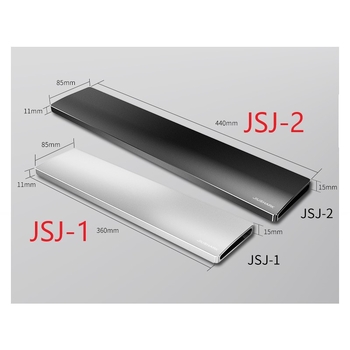 Suport pentru încheietura mâinii pentru tastatură – JSJ-1; 549 g; aliaj de aluminiu; impermeabil; antiderapant