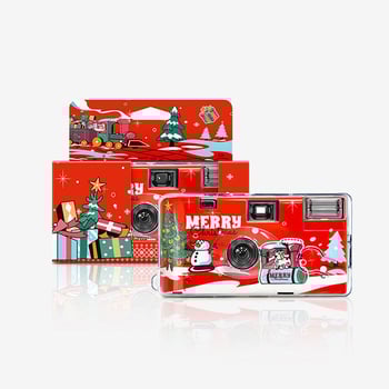 Aparat foto de unică folosință, cu cadru half-frame — Model 135; carcasă din ABS; logo personalizat; fotografie