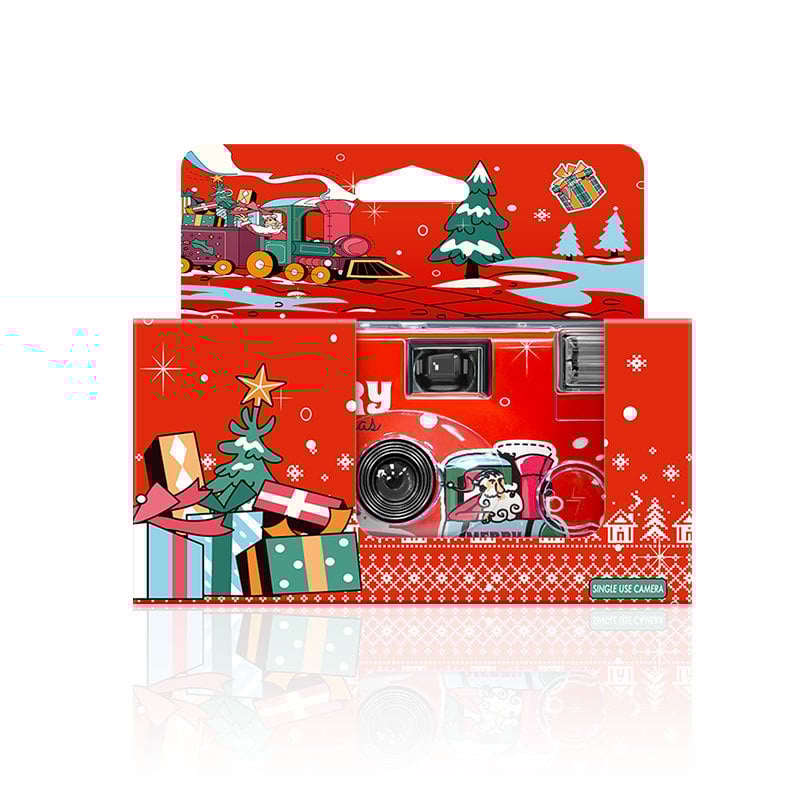 Aparat foto de unică folosință, cu cadru half-frame — Model 135; carcasă din ABS; logo personalizat; fotografie