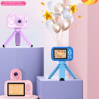 WLNGWEAR H19 Detská digitálna kamera pre deti, 2,4-palcový LCD, TF karta, výdrž batérie nad 5 hodín, funkcie: fotografovanie, nahrávanie videa, hry, filtre, časovač