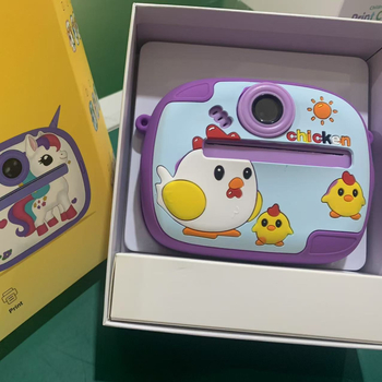 Laste pildistamiskamra printeriga, mini Cd-w8, unisex disain, Polaroid-stiilis, LCD-ekraan, TF-kaardi salvestus, ABS-korpus, 1 tunni aku tööiga