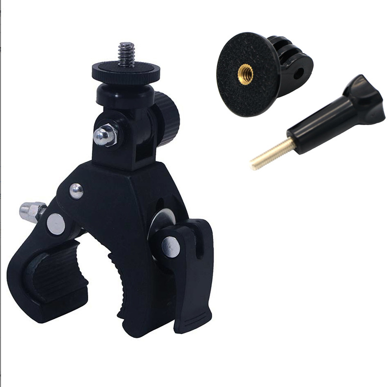 Suport cu ventuză pentru dash cam și navigație auto, din plastic, compatibil cu șurub 1/4"