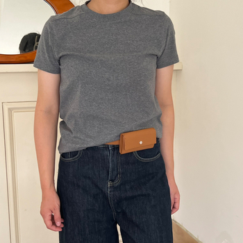 Torba za pojas s poklopcem, uličnog stila, PU materijal, bez podstavke, zatvaranje poklopca, džep za dokumente