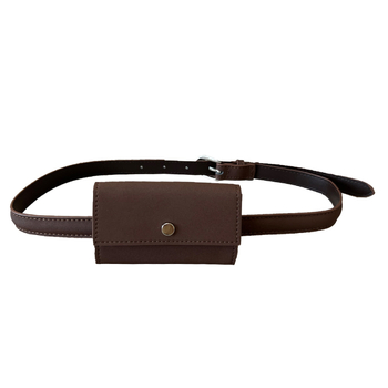 Torba za pojas s poklopcem, uličnog stila, PU materijal, bez podstavke, zatvaranje poklopca, džep za dokumente