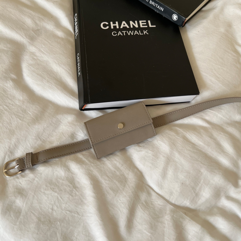 Torba za pojas s poklopcem, uličnog stila, PU materijal, bez podstavke, zatvaranje poklopca, džep za dokumente