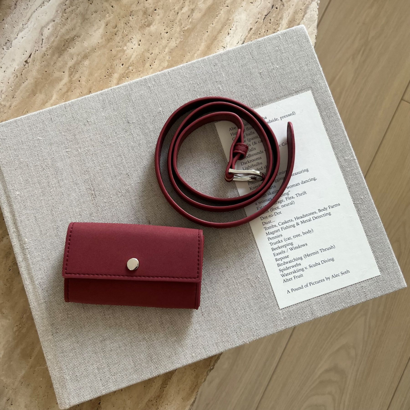 Torba za pojas s poklopcem, uličnog stila, PU materijal, bez podstavke, zatvaranje poklopca, džep za dokumente