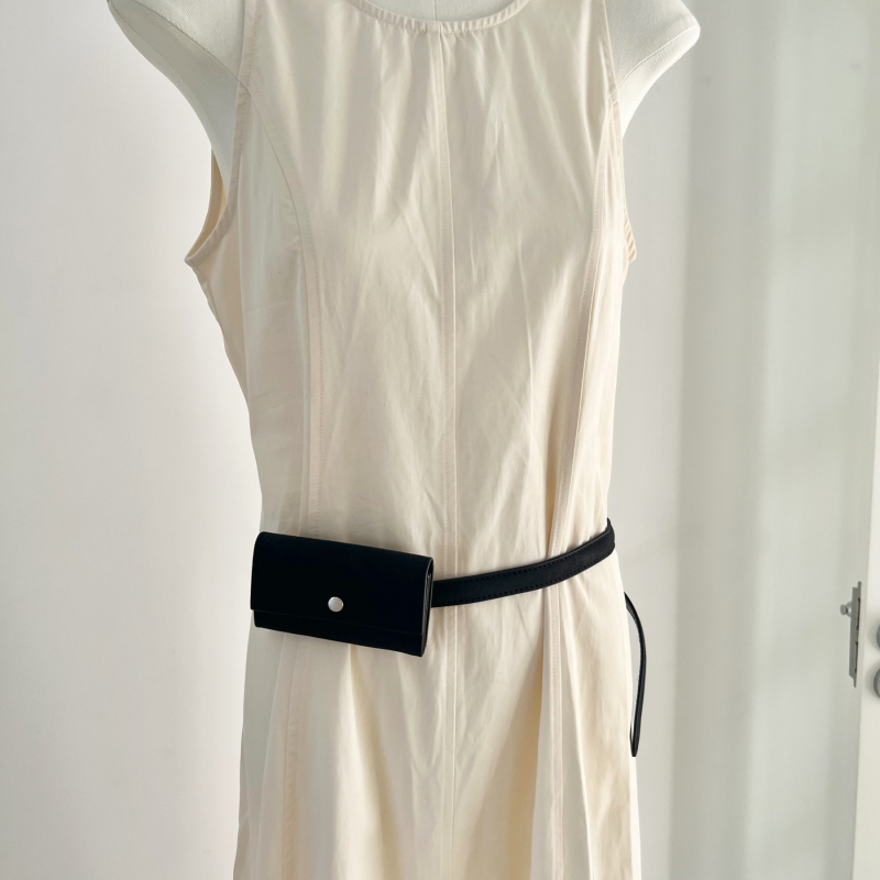 Torba za pojas s poklopcem, uličnog stila, PU materijal, bez podstavke, zatvaranje poklopca, džep za dokumente