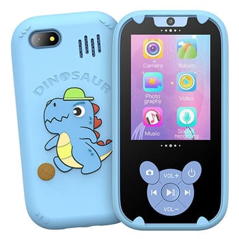 W9 παιδικό φορητό τηλέφωνο με κάμερα και παιχνίδια — LCD οθόνη, ενσωματωμένη μνήμη, καταγραφή βίντεο, λήψεις φωτογραφιών, μπαταρία 3–5 ώρες