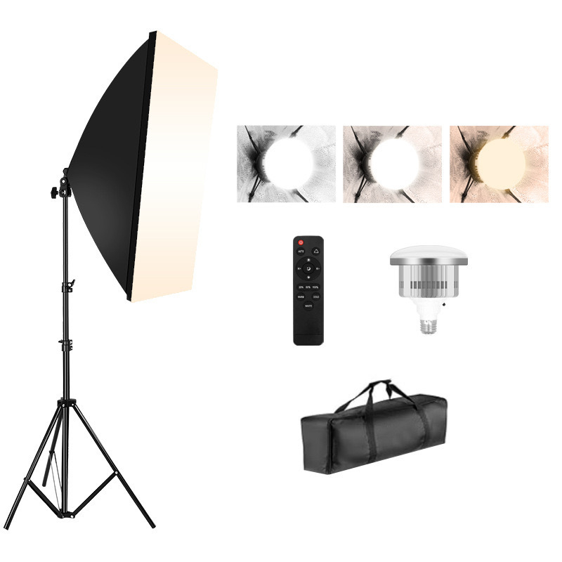 Σετ φωτογραφίας με soft light box για στούντιο, τηλεχειριστήριο LED, τρεις θερμοκρασίες χρώματος, μάρκα WJ, μοντέλο 588