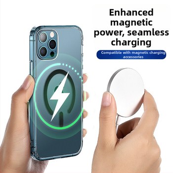 Μαγνητική καθολική θήκη κινητού με ασύρματη φόρτιση, ανοξείδωτο ατσάλι, στήριγμα αυτοκινήτου, υποστήριξη προσαρμογής