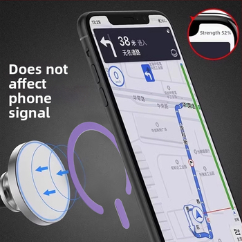 Μαγνητική καθολική θήκη κινητού με ασύρματη φόρτιση, ανοξείδωτο ατσάλι, στήριγμα αυτοκινήτου, υποστήριξη προσαρμογής