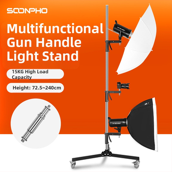 Stojan na osvetlenie pre štúdio a živé vysielanie, viacúčelový, hliníková zliatina